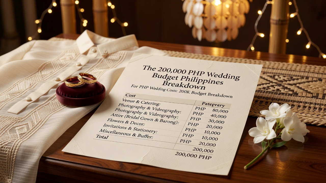 The 200,000 PHP Wedding Budget Philippines Breakdown
